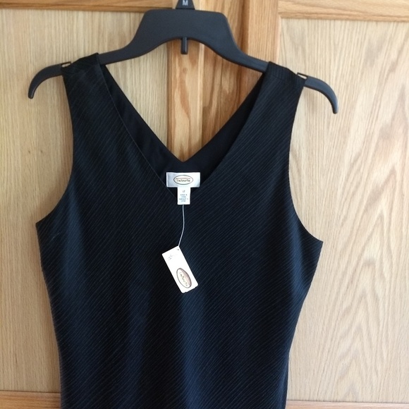 Talbots Tops - NWT Talbots Black Silk Tank Shell Size 12